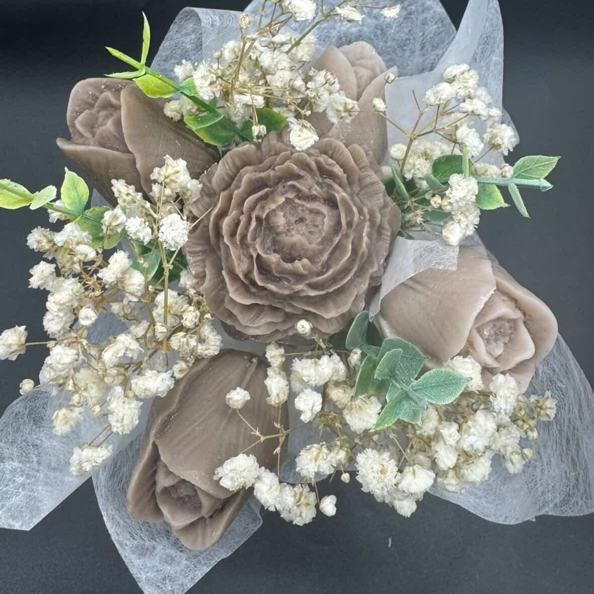 Dark Brown Floral Bouquet